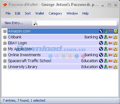PasswordWallet 4.8.1 - إدارة كلمات المرور والمعلومات الشخصية