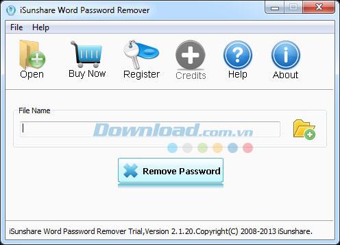 iSunshare Word Password Remover 2.1.20 - إزالة كلمة المرور لحماية ملفات Word