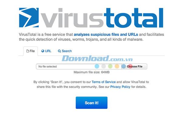 VirusTotal 2.2 - أداة سهلة للكشف عن الفيروسات