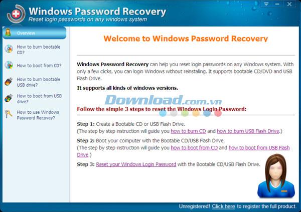iAidsoft Windows Password Recovery 5.3 - Windows-Kennwörter wiederherstellen