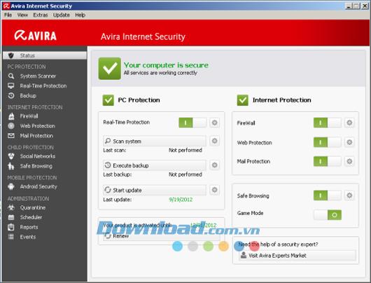 Avira Internet Security - حماية شاملة لأجهزة الكمبيوتر