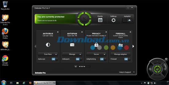 Defender Pro 5-in-1 Total Security - برنامج حماية الكمبيوتر شامل