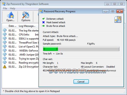 Thegrideon Zip Password Recovery - Wiederherstellen von Zip-Dateikennwörtern