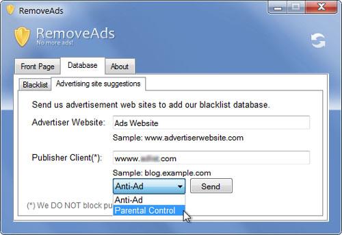 RemoveAds - Blockieren Sie Anzeigen von Instant Messenger