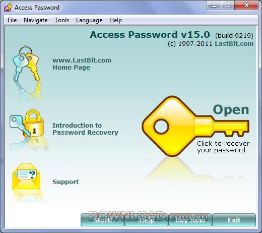 LastBit Access Password Recovery - يستعيد كلمات مرور الوصول