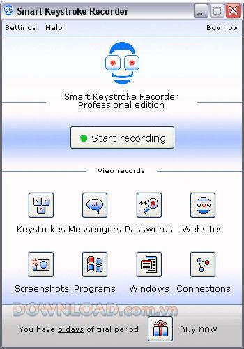 Smart Keystroke Recorder - Effektives Offline-Tracking