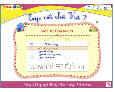 ممارسة الكتابة الفيتنامية 2 2.0 - برنامج لممارسة الكتابة من الفئة الثانية