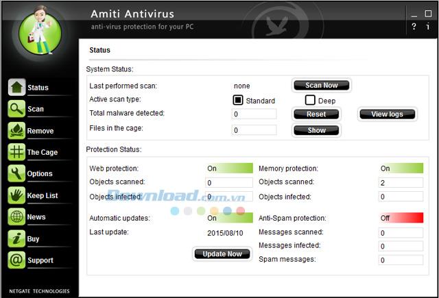Amiti Antivirus 23.0.805.0 - Kostenlose Antivirensoftware