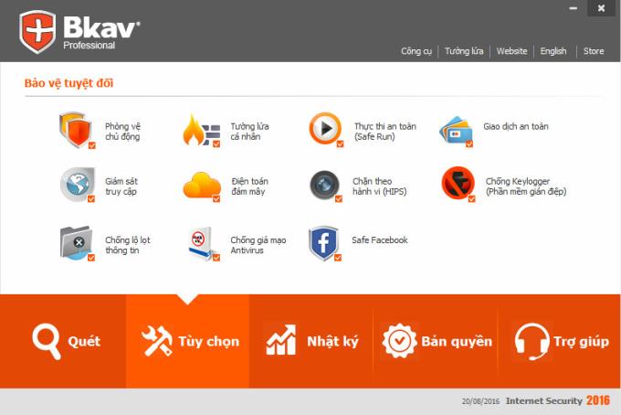 Bkav Pro 2018 3.1.1.288 - Online-Antivirensoftware