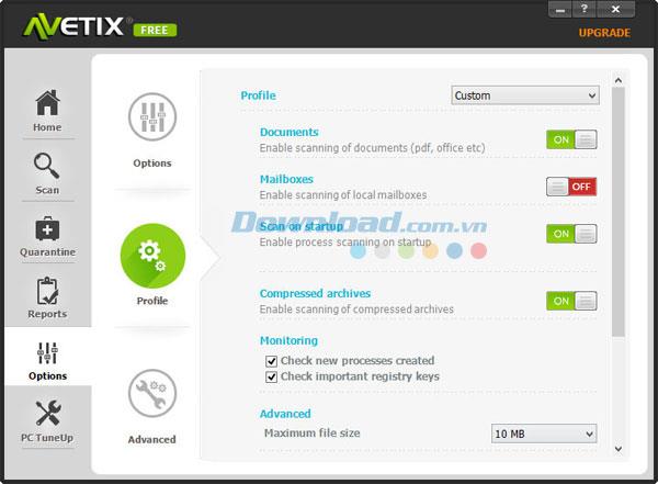 Avetix Antivirus 3.4.3 - Kostenlose Antivirensoftware