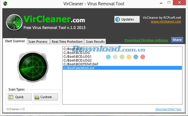 VirCleaner 1.0 - Kostenlose Antivirensoftware