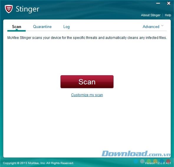 McAfee Stinger 12.2.0.60 - Antivirensoftware