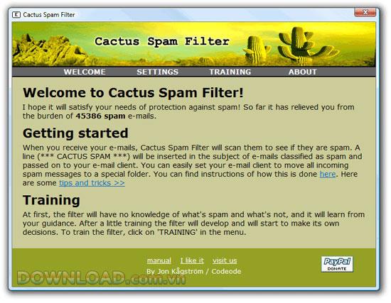 Kaktus-Spam-Filter