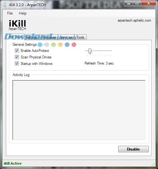 iKill 3.2.0.190-USB를 통한 바이러스 확산 방지