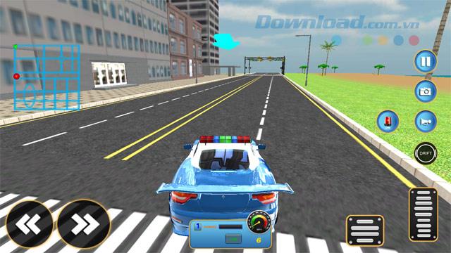 Polizeiauto Crime City - Cops Chase & Arrest Duty - Polizeiauto-Rennspiel, um Kriminelle zu fangen