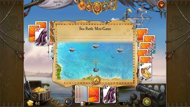 Seven Seas Solitaire - Joli jeu de cartes sur le thème des pirates