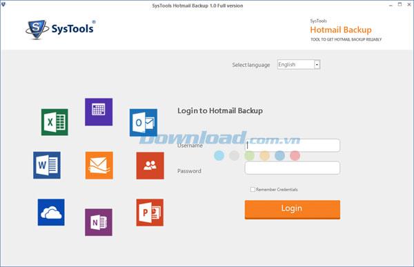 SysTools Hotmail Backup1.0-Hotmailのデータをバックアップする