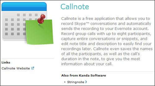Callnote Regular 3.0.10 - Automatische Anrufaufzeichnung in Skype