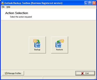 Outlook Backup Toolbox - Sichern Sie Outlook-Daten