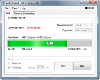 ADSL-Geschwindigkeitstest 3.3.0.4 Beta