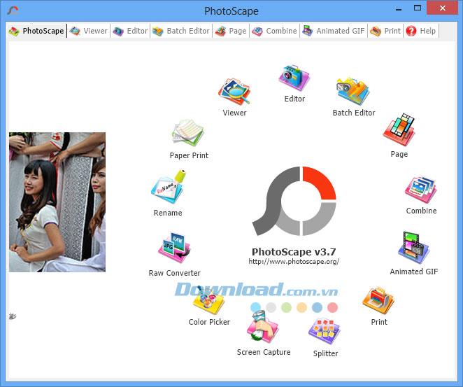 PhotoScape 3.7 - Free photo editing software