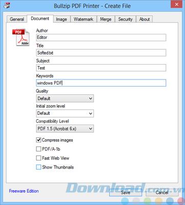 Bullzip PDF Printer 11.4.0.2674 - Convertisseur de document en PDF