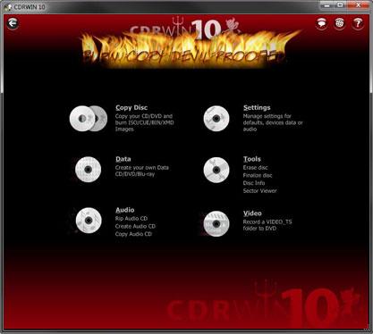 CDRWin 10.0.14.106 - Unterstützt das Brennen von CD / DVD