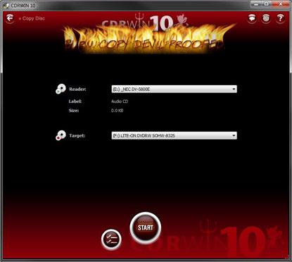 CDRWin 10.0.14.106 - Unterstützt das Brennen von CD / DVD
