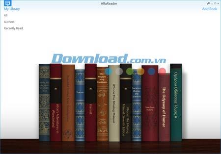 AlfaReader 1.7.0.0 - Software zum kostenlosen Lesen von eBooks