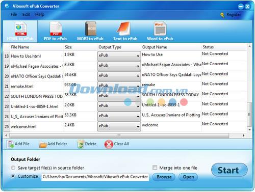 Vibosoft ePub Converter 2.1.16 - Konvertieren Sie Dateien in ePub Vibosoft ePub Converter 2.1.16 - Konvertieren Sie Dateien in ePub