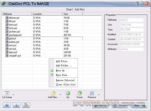 OakDoc PCL to IMAGEConverter-PCLを画像に変換します