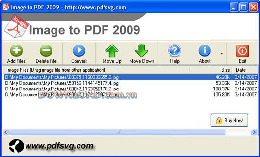 画像をPDFに2009-画像をPDFに変換