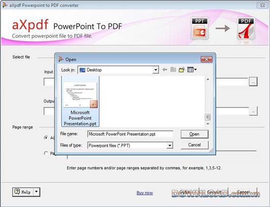 AXPDF PowerPoint to PDF Converter - Convertir PowerPoint en PDF