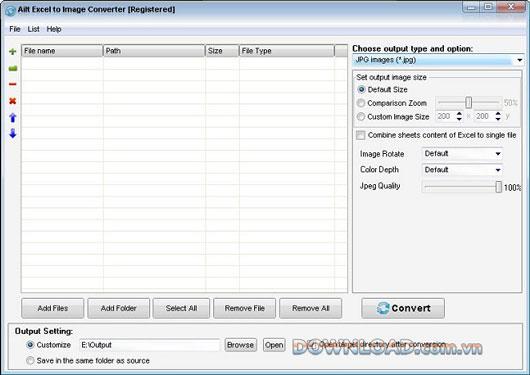 Ailt Excel to Image Converter - Convertir Excel en images