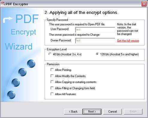 Outil de cryptage PDF