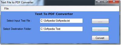 Fichier texte en PDF Converter 1.0