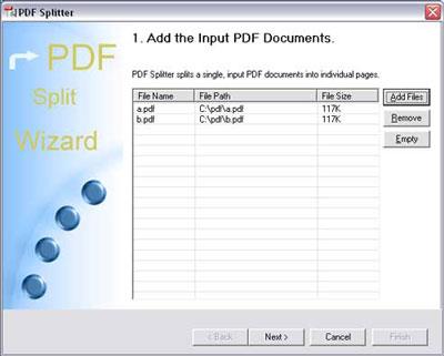 8848SOFT PDF Splitter 2.5 - Fichier PDF divisé