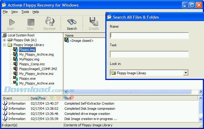 Active @ Floppy Recovery 2.0 - Logiciel de récupération de données