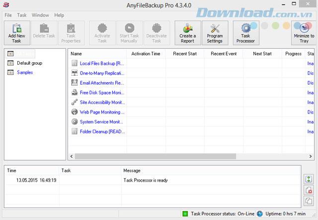 AnyFileBackup Pro 4.3.4.0 - Synchronisez et sauvegardez les données en temps réel