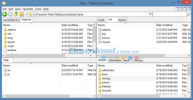 Tablacus Explorer 20.6.4 - Dateiverwaltung mit Registerkarten und Unterstützung für Add-Ons