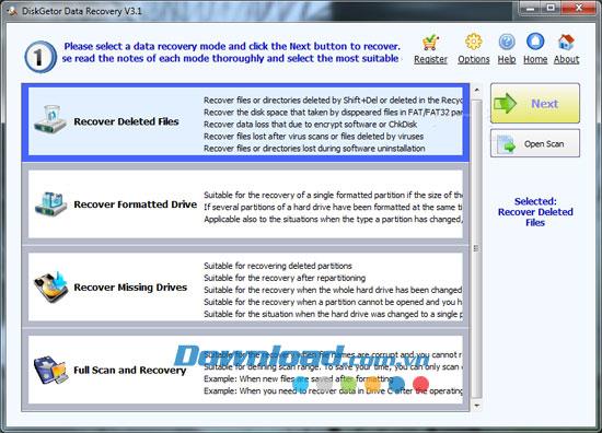 DiskGetor Data Recovery 4.0 - Logiciel de récupération de données