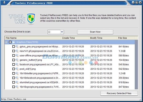 ToolWiz File Recovery 1.3 - Stellen Sie gelöschte Dateien schnell wieder her
