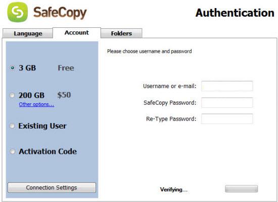 SafeCopy - Online-Datensicherung