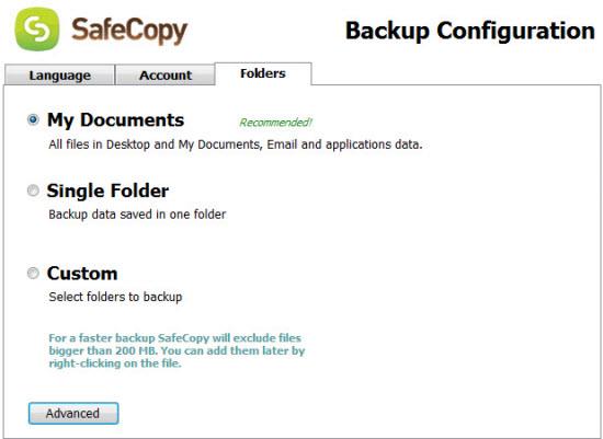 SafeCopy - Online-Datensicherung