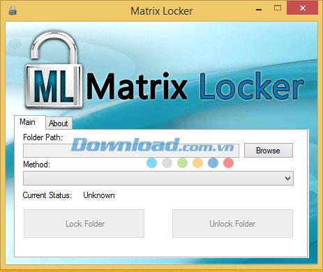 MatrixLocker 1.1 - Ordner sichern und verschleiern