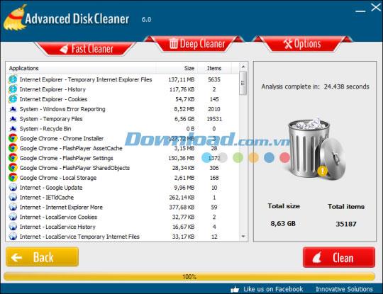 Advanced Disk Cleaner 6.0 - Utilitaire de nettoyage de disque