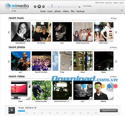 MiMedia 1.0.73.3666 - Online-Datensicherung und -speicherung