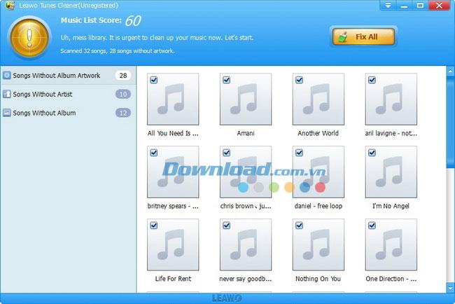 Leawo Tunes Cleaner 1.0 - Ein Dienstprogramm zur Reinigung von iTunes-Bibliotheken