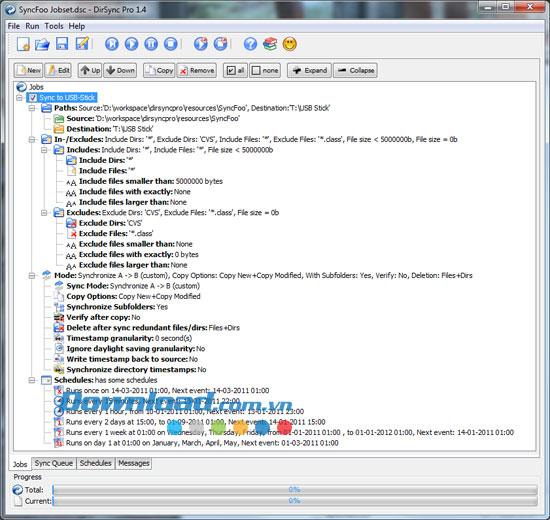 DirSync Pro 1.45 - Synchronisieren Sie Dateien und Ordner