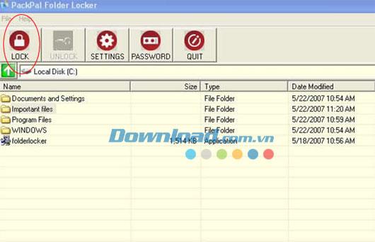 PackPal Folder Locker 1.2 - Sperren Sie Dateien und Ordner effektiv